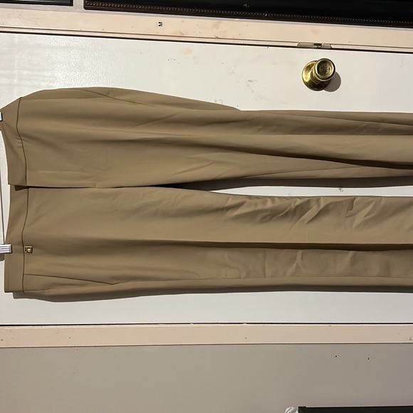 NWT LAUREN RALPH LAUREN NEW Women's Camel Straight Flat Front Dress Pant… - Picture 5 of 7